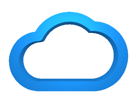 3D Cloud Sticker