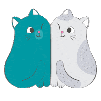 Cat Love Sticker by Sibur