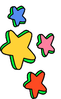 Stars Sticker by Poppy Deyes