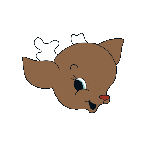 Christmas Reindeer Sticker by Easy Peasy Cutters