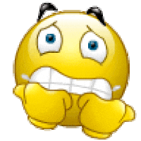 Scared Nail Biter Sticker