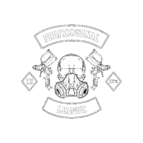 chamaeleongmbh skull professional painter chamaleon Sticker