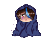 Scared Chibi Sticker