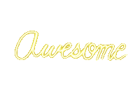 yuruneon happy good neon word Sticker