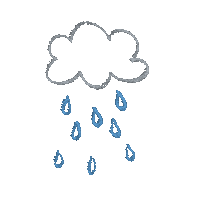 nayac1022 illustration rain rainy 手寫 Sticker