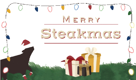 Christmas Holiday Sticker by Primebeef Co.