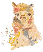 mamabearartist cute alpaca malenmitfreundenpaderborn malen mit freunden paderborn mamabearartist Sticker