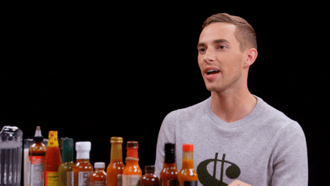Adam Rippon Wings GIF by First We Feast: Hot Ones