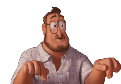 Danny Mcbride Point Sticker by Sony Pictures Animation