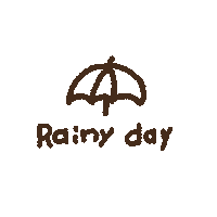 雨 傘 Sticker