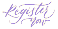Calligraphy Register Now Sticker
