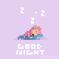 Tired Good Night GIF by BasedMinis