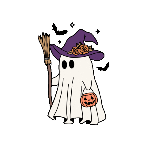 Cute Ghost Sticker by ZauberMerch
