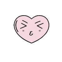 Heart Kiss Sticker by Hairsharkuk