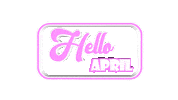 Happy April Sticker by OpticalArtInc.