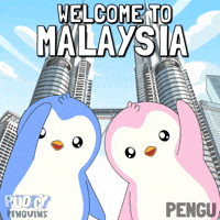 Kuala Lumpur Travel GIF by Pudgy Penguins