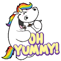 Rainbow Unicorn Sticker by Pummeleinhorn