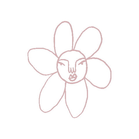 wateryourselfmcr pink flower doodle flowergirl Sticker