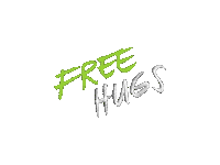 Calligraphy Hug Me Sticker