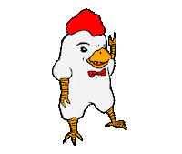 birdyenglist chicken 加油 go ahead keep it up Sticker