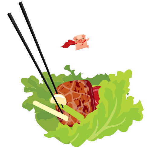 samgyupontheway giphyupload food cravings kbbq Sticker