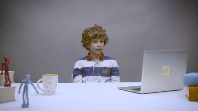 kid smile GIF