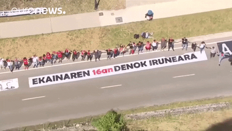 Basque Humain Chain GIF by euronews