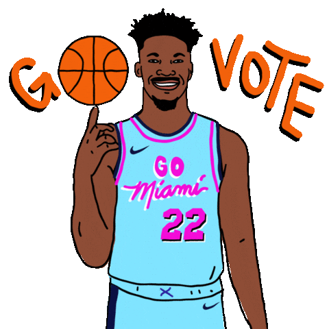Nba Playoffs Basketball Sticker by #GoVote