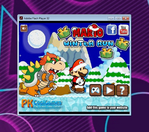 downloadhoy giphygifmaker descargar juego mario winter run GIF