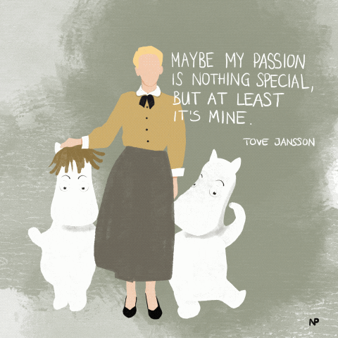 NPoeppl giphyupload quotes moomins tovejansson GIF