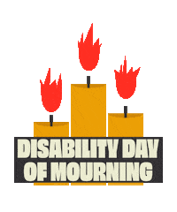 Candles Disability Sticker