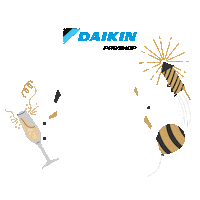 New Year Party Sticker by Daikin Proshop Indonesia