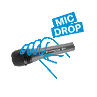 Word Mic Drop Sticker by Sennheiser