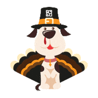 Thanksgiving Turkey Sticker by Petland Florida