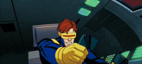 gificionado giphyupload cyclops blackbird do a barrell roll GIF
