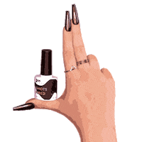 2AMLondon nails manicure nail polish shots fired Sticker