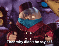 Why Didnt You Say So Stop Motion GIF by Fire Mountain Productions