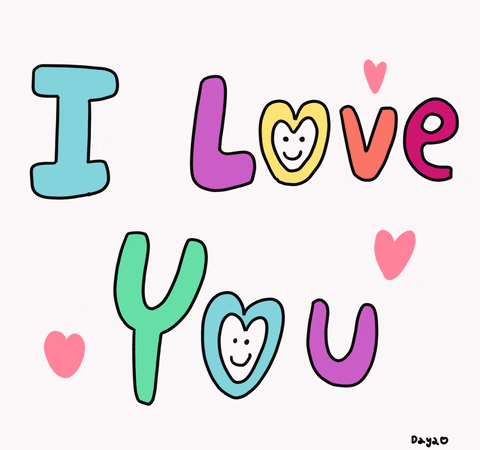 I Love You Hearts GIF by 大姚Dayao