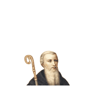 Sao Bento Benedict Sticker by Mosteiro da Virgem