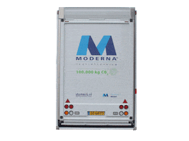ModernaTextielservice transport moderna dubble dubbeldekstrailer Sticker