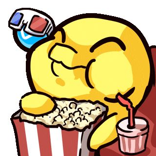 Mood Popcorn Sticker by Apeironnft