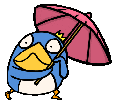 下雨 Heavy Rain Sticker by ShiGai