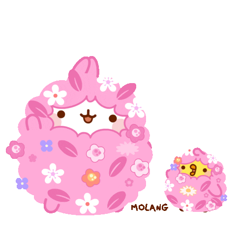 Flower Hello Sticker by Molang