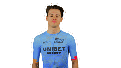 Cycling Davide Sticker by Tour de Tietema