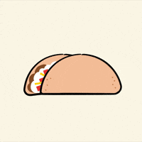 Taco Bell Rainbow GIF by Jessica Lau