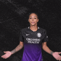 Sydney Leroux Shrug GIF by Orlando Pride