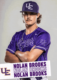 Purple Aces Baseball GIF by UE Athletics