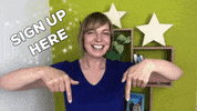 Wunderstars point here pointing finger GIF