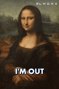 Mona Lisa No GIF by ElmonX