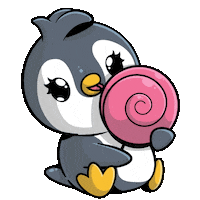 Candy Penguin Sticker by PEPELINI